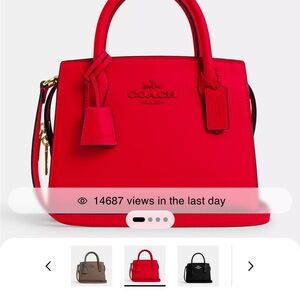 Coach Red Leather Handbag